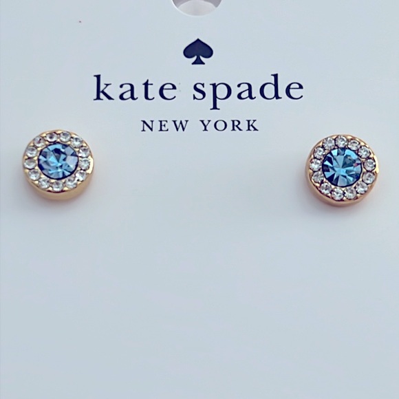 New Kate Spade You're A Gem Pave Halo Studs - Picture 3 of 7